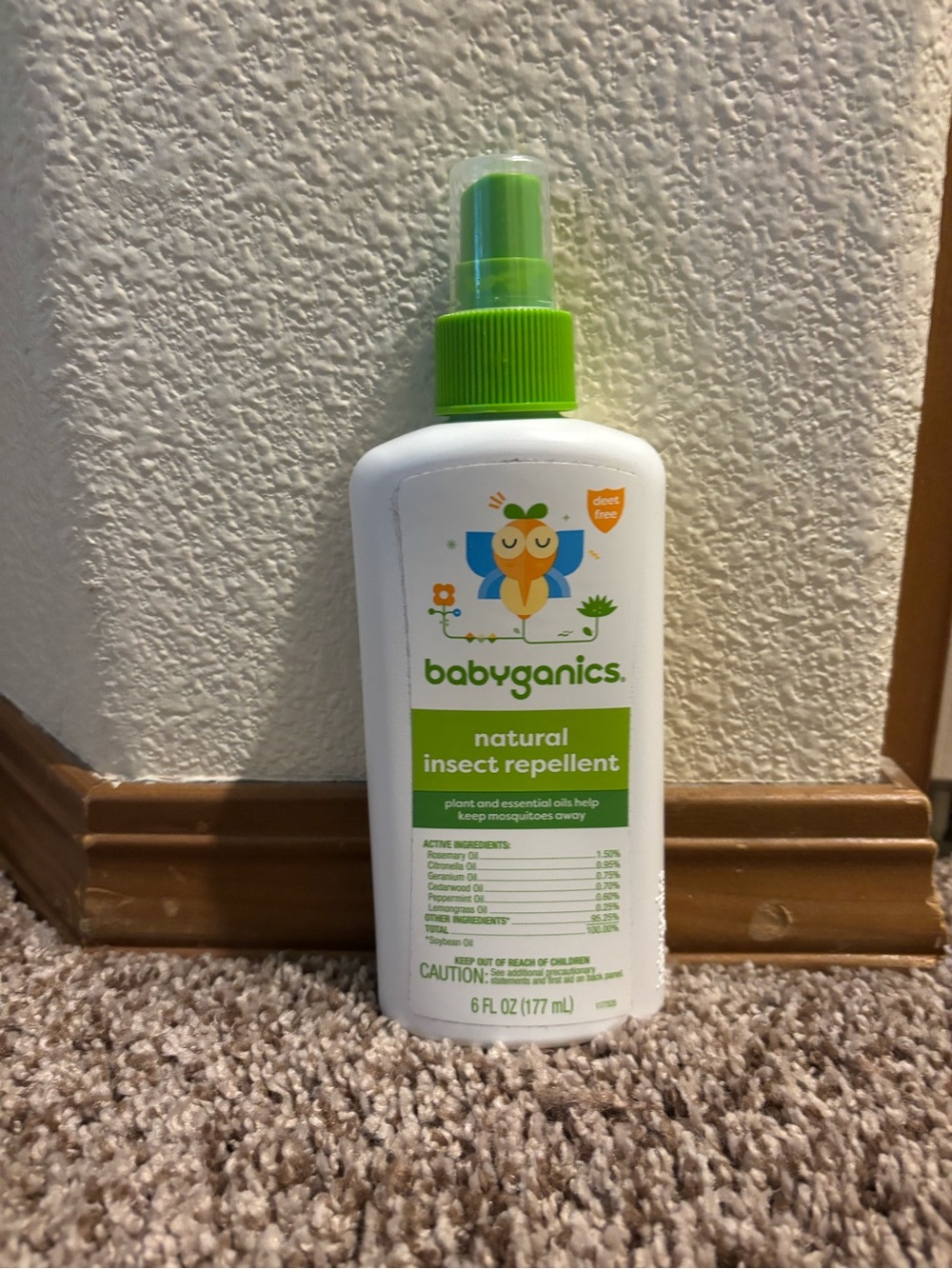 Babyganics Natural DEET Free Insect Repellent